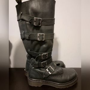 Doc Martens Knee high buckle boots